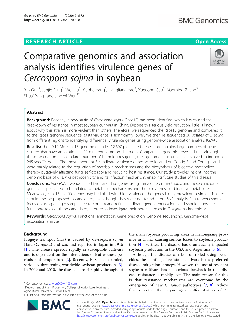 Comparative Genomics and Association Analysis Identifies