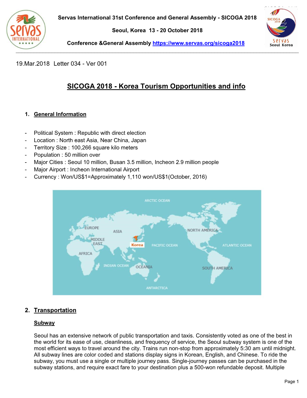 Korea Tourism Opportunities and Info