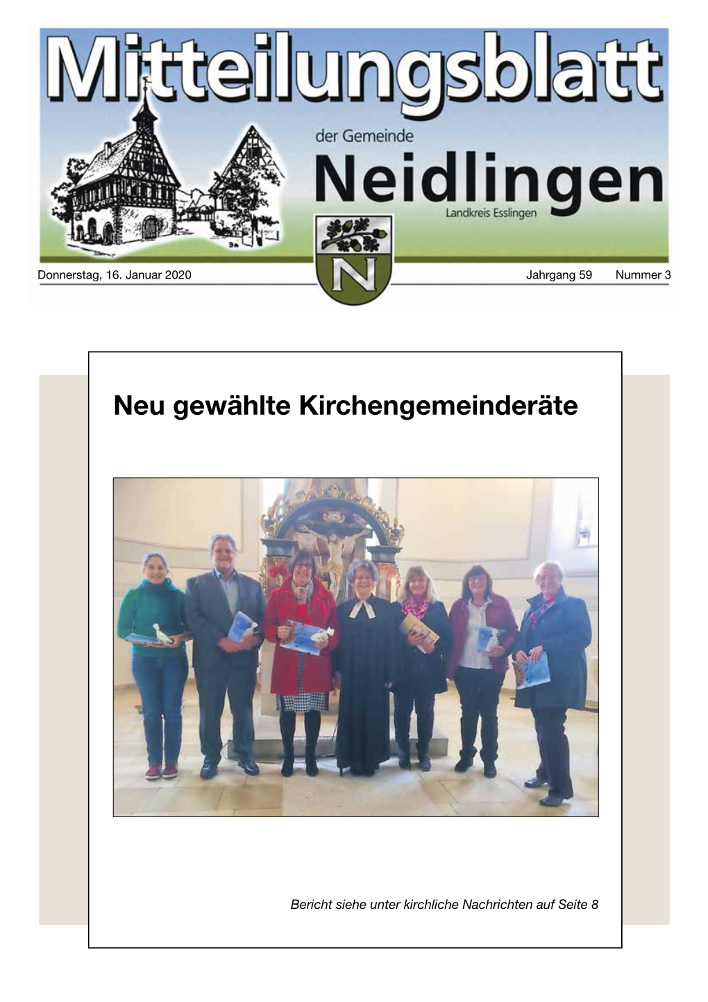 Neu Gewählte Kirchengemeinderäte