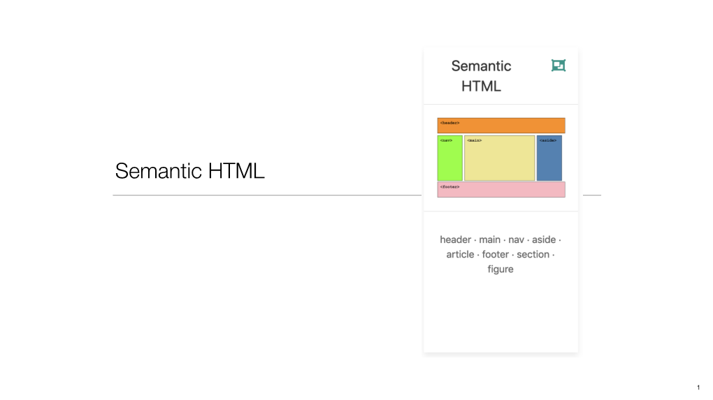 Semantic HTML