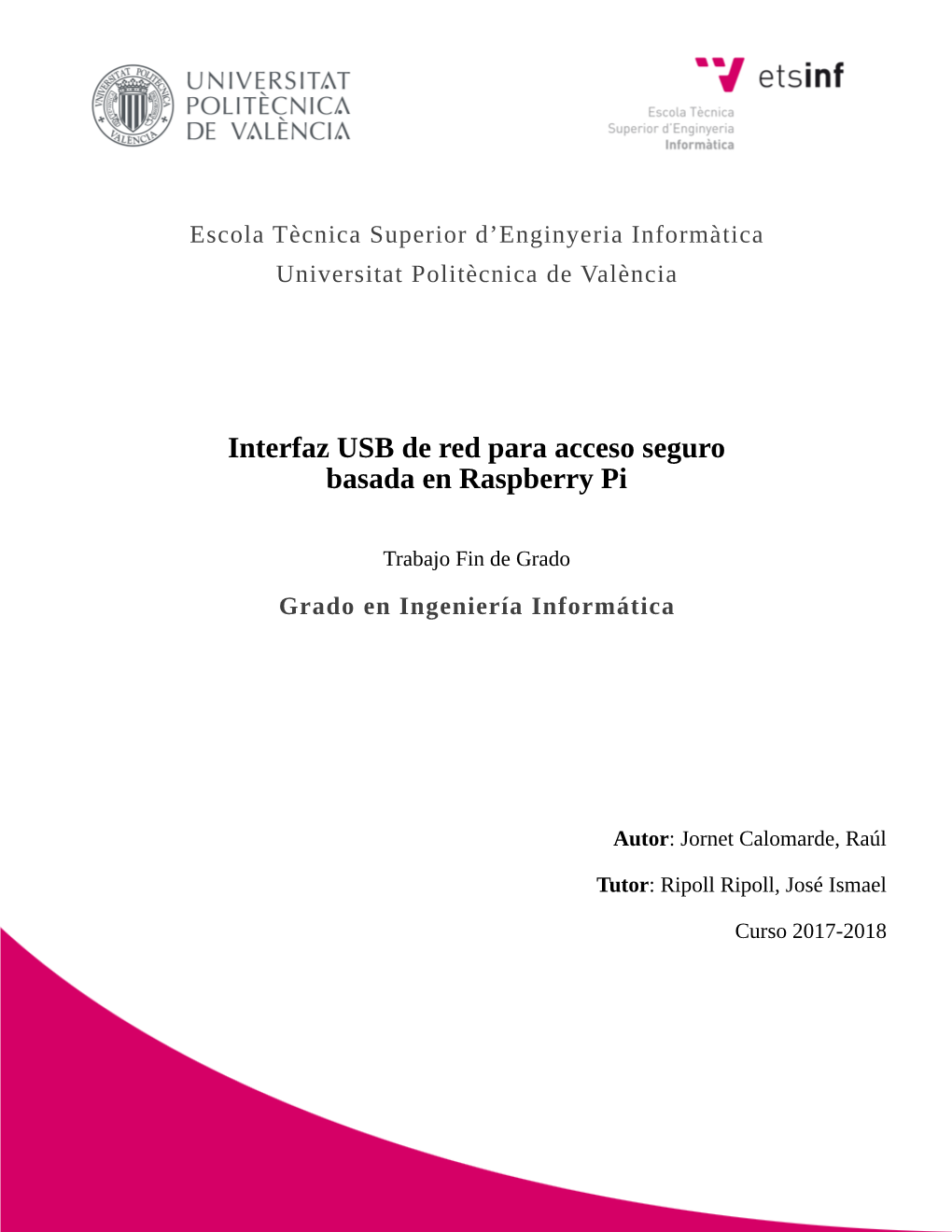 Interfaz USB De Red Para Acceso Seguro Basada En Raspberry Pi