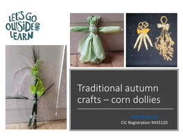 Traditional Autumn Crafts – Corn Dollies