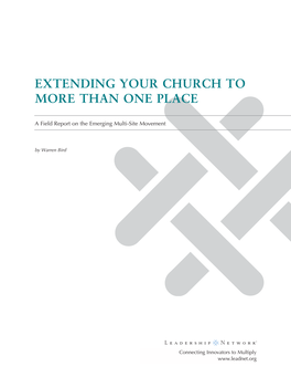 Extending Your Church.Qxp
