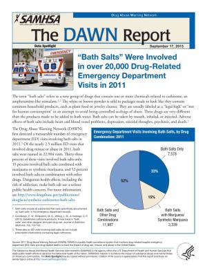 The DAWN Report Data Spotlight: “Bath Salts”
