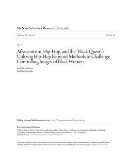 Utilizing Hip-Hop Feminist Methods to Challenge Controlling Images of Black Women Faith G