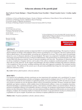 Sebaceous Adenoma of the Parotid Gland