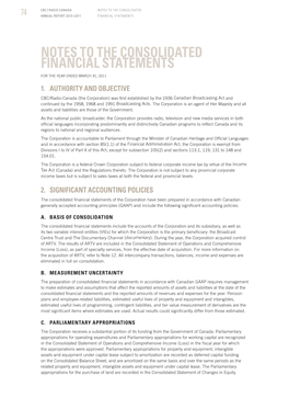 Notes to the Consolidated Financial Statements for the Year Ended March 31, 2011 1