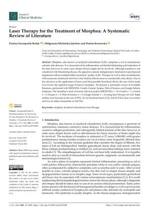 Laser Therapy for the Treatment of Morphea: a Systematic Review of Literature