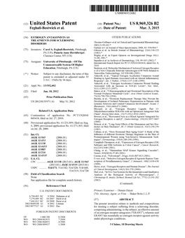 (12) United States Patent (10) Patent No.: US 8,969,326 B2 Feghali-Bostwicket Al