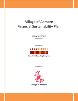 Village of Anmore Financial Sustainability Plan
