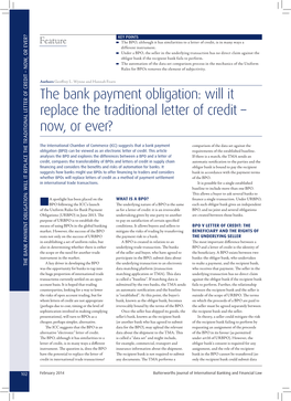 The Bank Payment Obligation