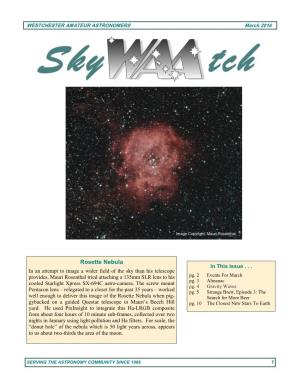 Rosette Nebula in This Issue