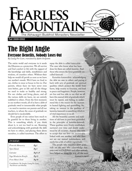 Newsletter, Fall 2009