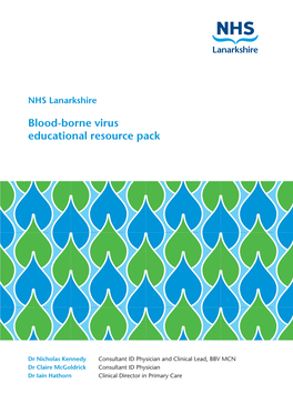 Blood-Borne Virus Educational Resource Pack