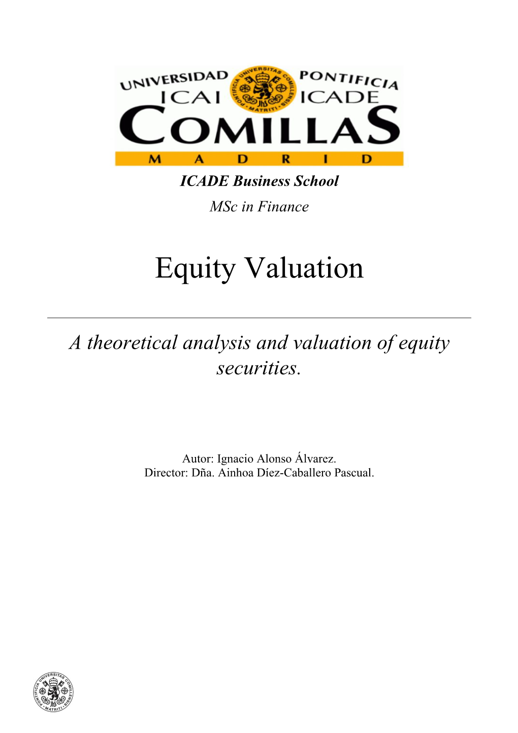 Equity Valuation