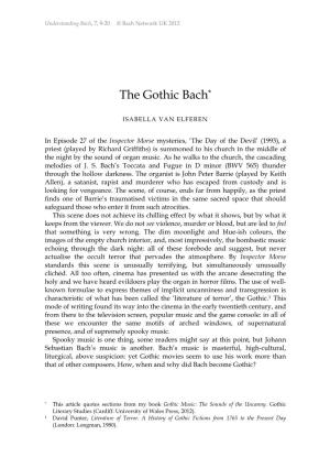 The Gothic Bach*