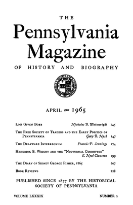 Pennsylvania Magazine of HISTORY and BIOGRAPHY
