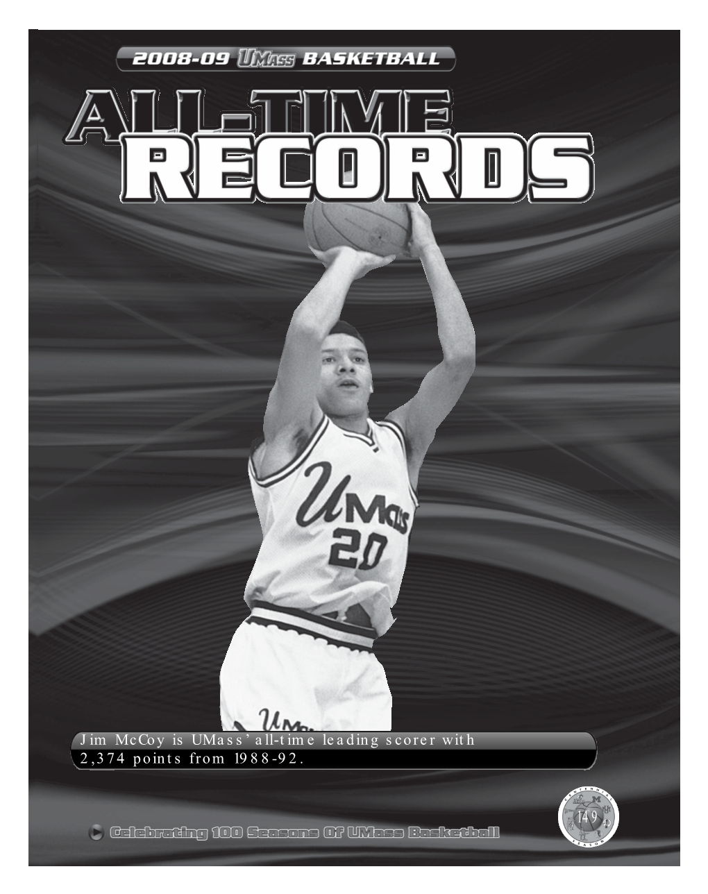 Jim Mccoy Is Umass' All-Time Leading Scorer with 2,374 Points from 1988