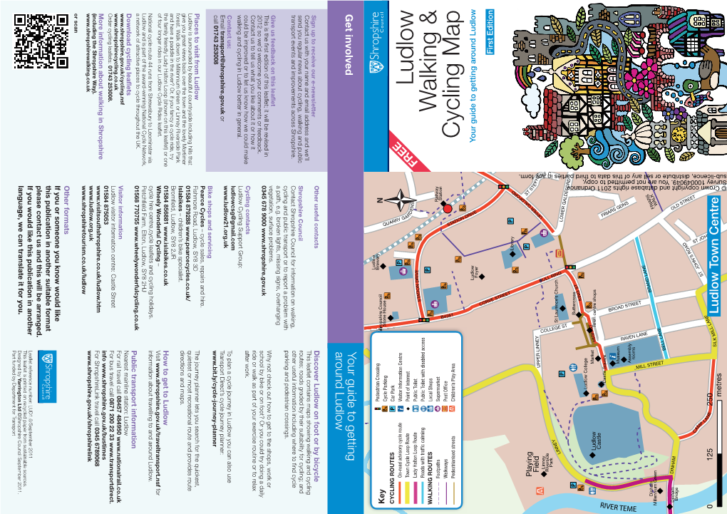 Ludlow Walking and Cycling Map.Indd