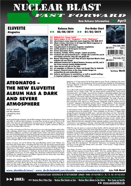 Ategnatos – the New Eluveitie Album Has a Dark And