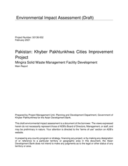 51036-002: Khyber Pakhtunkhwa Cities Improvement Project