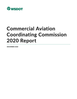 Commercial Aviation Coordinating Commission 2020 Report