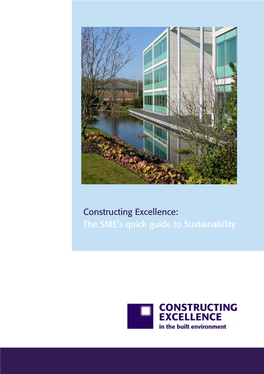 Constructing Excellence: the SME's Quick Guide to Sustainability