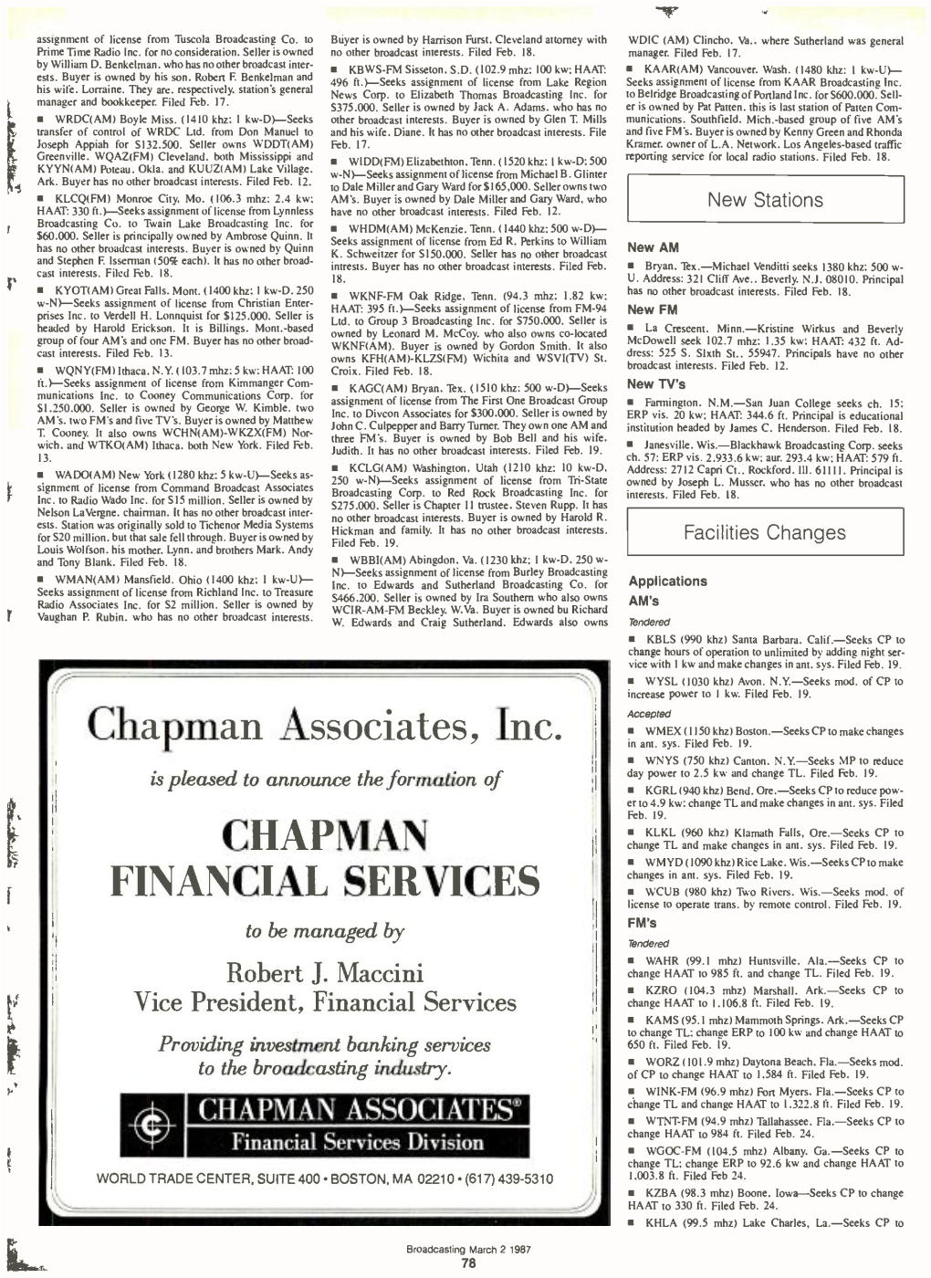 Chapman Associates, Inc