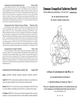 Daily Catechesis on the Way; the Fifth Week of Apostles' Tide; 26 July