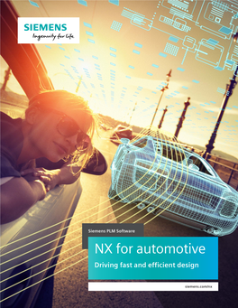 NX for Automotive Design Brochure