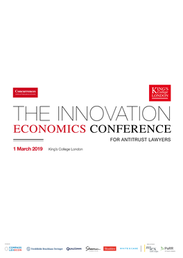 The Innovation Economics Conference for Antitrust Lawyers