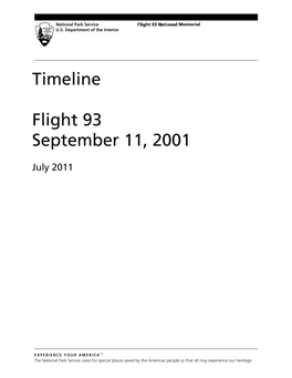 The Flight 93 Timeline