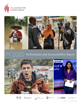 FY 2020 Performance and Accountability Report Message from the U.S