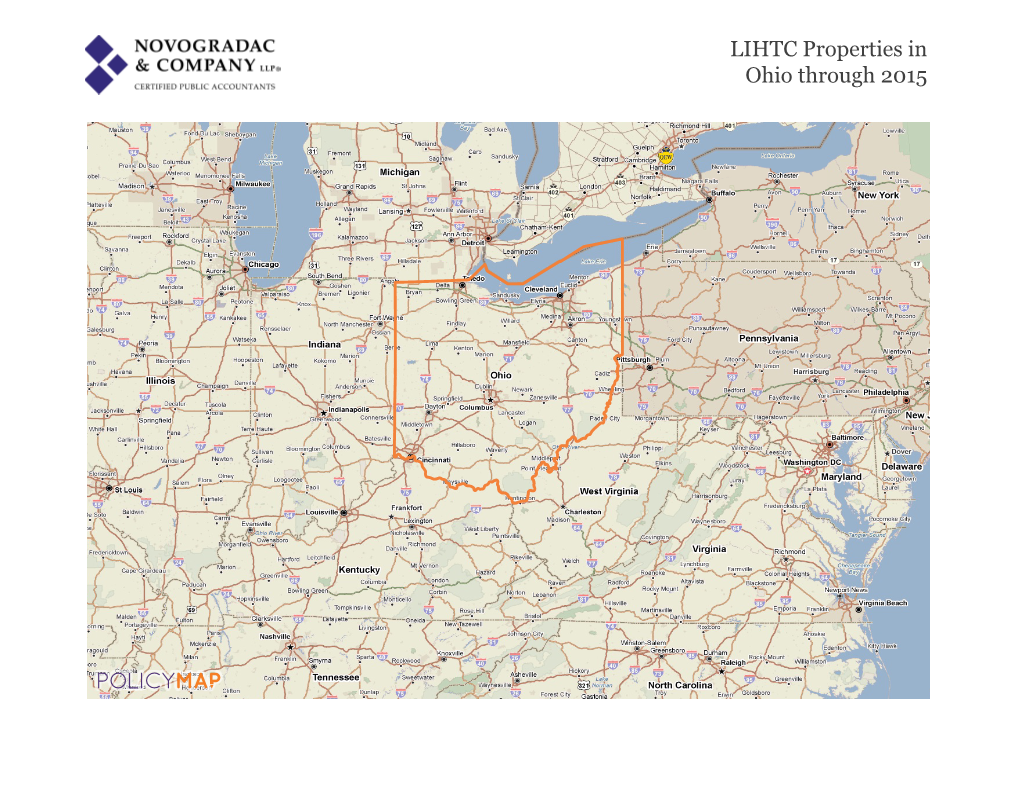 Ohio Through 2015 LIHTC Properties in Ohio Through 2015