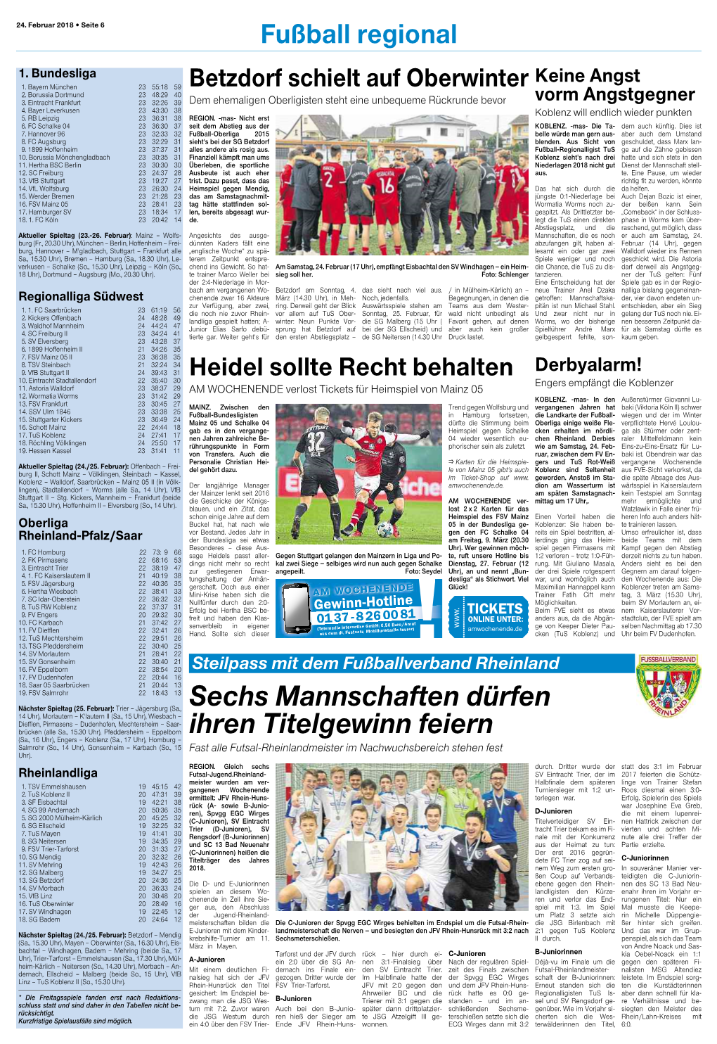 Sechs Mannschaften Dürfen Ihren Titelgewinn Feiern