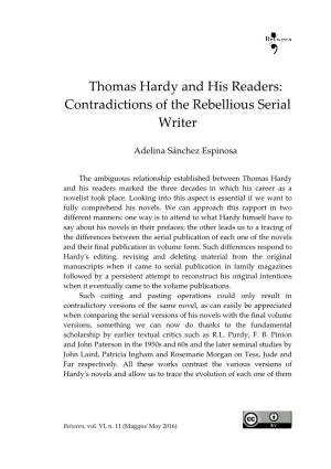 Thomas Hardy and His Readers: Contradictions of the Rebellious Serial Writer