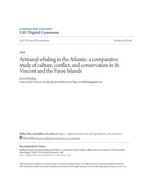 Artisanal Whaling in the Atlantic: a Comparative Study of Culture, Conflict, and Conservation in St