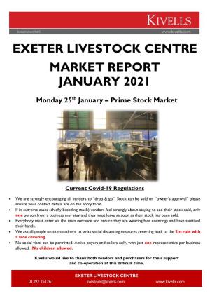 Exeter Livestock Centre Market Report January 2021