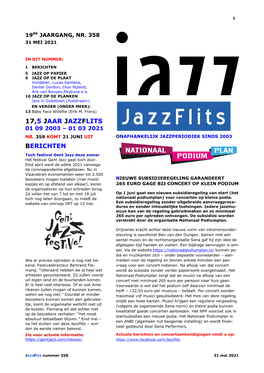 Jazzflits – Wor- Cieel Gesteund Door Sena Performers