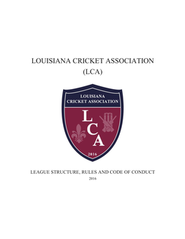 Louisiana Cricket Association (Lca)