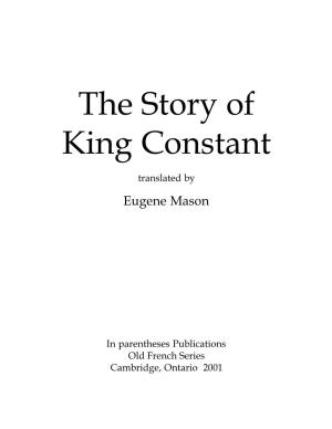 The Story of King Constant