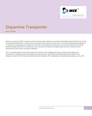 Dopamine Transporter DAT; SLC6A3