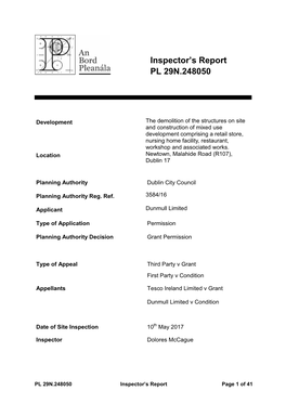 Report Template Normal Planning Appeal