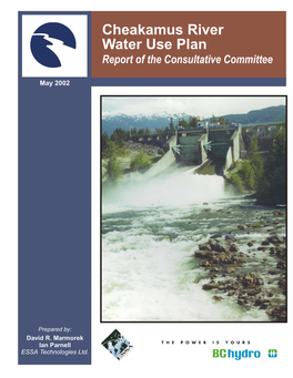 Cheakamus River Water Use Plan Report of the Consultative Committee