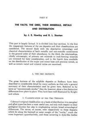 THE ORES, THEIR M|NERAIS, METALS and DISTRIBUTION By