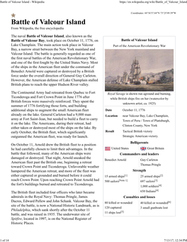 Battle of Valcour Island - Wikipedia