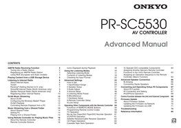 PR-SC5530 AV CONTROLLER Advanced Manual