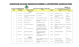 Pakistan Gloves Manufecturers