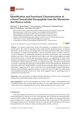 Identification and Functional Characterization of a Novel