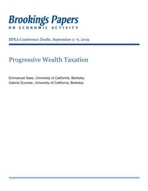 Progressive Wealth Taxation
